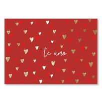 Cartão Essencial Te Amo corações